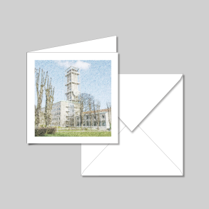 Kort: Aarhus Raadhus set fra parken.