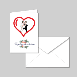 Bryllups invitation Hjerte