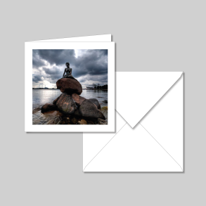 Dobbeltkort motiv: Den lille Havfrue