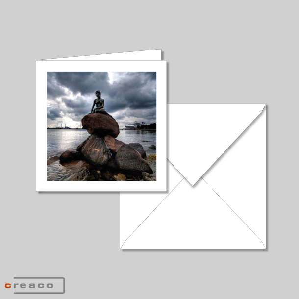 Dobbeltkort motiv: Den lille Havfrue