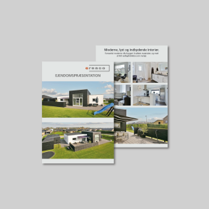 A4 flyer med tryk p begge sider, 170 gr. silk 4+4 farver