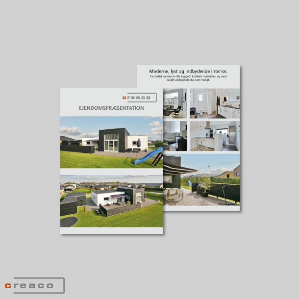 A4 flyer med tryk p begge sider, 170 gr. silk 4+4 farver